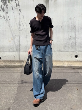 井上真宏さん(メンズ・175cm)の夏コーディネート