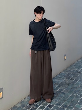 「アイテム（バッグ）」を使った、井上真宏さん（メンズ・175cm）の夏コーディネート