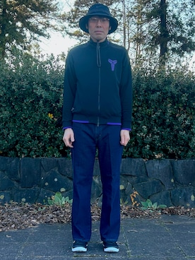 「アイテム（ジャージ）」を使った、ゆきみずさん（メンズ・181cm）の冬コーディネート