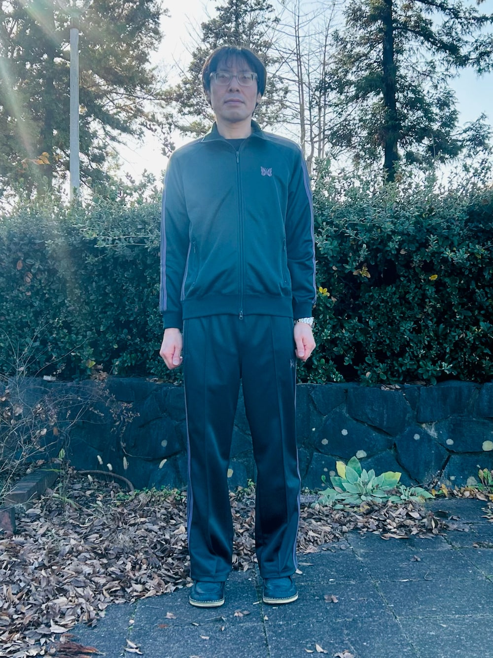 Needlesのジャージ（グリーン系）を使った人気ファッション