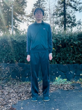 「アイテム（ジャージ）」を使った、ゆきみずさん（メンズ・181cm）の冬コーディネート