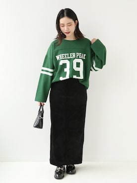 「Simplicite（サンプリシテ）のアイテム（ローファー）」を使った、asakoさん（レディース・153cm）の秋コーディネート