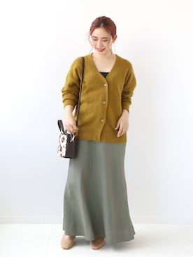 「Simplicite（サンプリシテ）のアイテム」を使った、asakoさん（レディース・153cm）の秋コーディネート