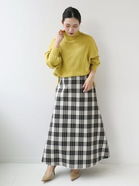 「Simplicite（サンプリシテ）のアイテム」を使った、asakoさん（レディース・153cm）の秋コーディネート