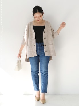 「Simplicite（サンプリシテ）のアイテム（バッグ）」を使った、asakoさん（レディース・153cm）の秋コーディネート