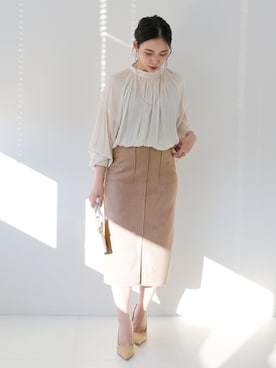 「Simplicite（サンプリシテ）のアイテム（バッグ）」を使った、asakoさん（レディース・153cm）の冬コーディネート