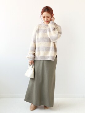 「Simplicite（サンプリシテ）のアイテム（ブーツ）」を使った、asakoさん（レディース・153cm）の秋コーディネート