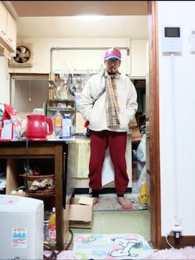 「BURBERRY（バーバリー）のアイテム」を使った、るるルルさん（メンズ・170cm）の春コーディネート