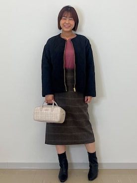 「index（インデックス）のアイテム」を使った、あずささん（レディース・156cm）の秋コーディネート