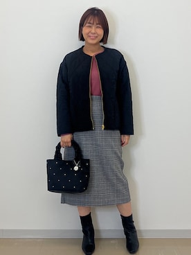 「index（インデックス）のアイテム」を使った、あずささん（レディース・156cm）の秋コーディネート
