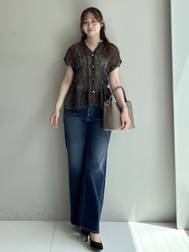 「UNTITLED（アンタイトル）のアイテム」を使った、Saekoさん（レディース・159cm）の夏コーディネート