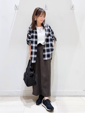 「GLOBAL WORK（グローバルワーク）のステンレスコインネックレス/1056186（ネックレス、シルバー系）」を使った、kimi5amuroaさん（レディース）の秋コーディネート