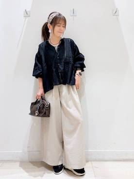「GLOBAL WORK（グローバルワーク）のアイテム」を使った、kimi5amuroaさん（レディース・154cm）の夏コーディネート