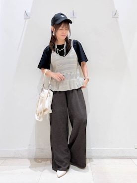 「GLOBAL WORK（グローバルワーク）のアイテム（帽子）」を使った、kimi5amuroaさん（レディース・154cm）の夏コーディネート
