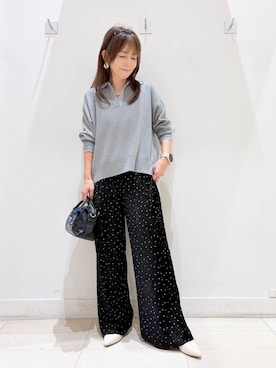 「アイテム（ボストンバッグ）」を使った、kimi5amuroaさん（レディース・154cm・50代）の秋コーディネート