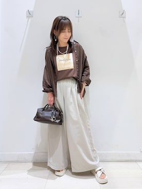 「アイテム（ボストンバッグ）」を使った、kimi5amuroaさん（レディース・154cm・50代）の夏コーディネート