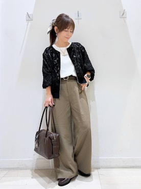「GLOBAL WORK（グローバルワーク）のアイテム（パンツ）」を使った、kimi5amuroaさん（レディース・154cm）の秋コーディネート