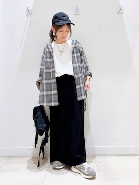「GLOBAL WORK（グローバルワーク）のアイテム（スニーカー）」を使った、kimi5amuroaさん（レディース・154cm）の夏コーディネート