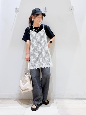 「GLOBAL WORK（グローバルワーク）のアイテム」を使った、kimi5amuroaさん（レディース・154cm）の夏コーディネート