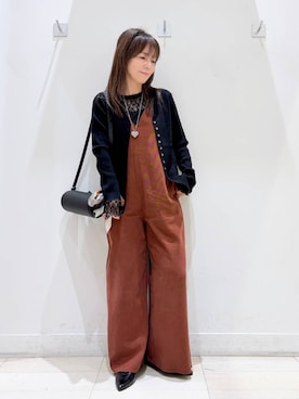 「アイテム（バンダナ/スカーフ、ベージュ系）」を使った、kimi5amuroaさん（レディース・154cm）の秋コーディネート