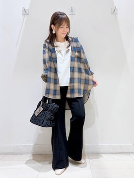 「GLOBAL WORK（グローバルワーク）のらくっション撥水フィットパンプス/135895（パンプス、ベージュ系）」を使った、kimi5amuroaさん（レディース）の夏コーディネート