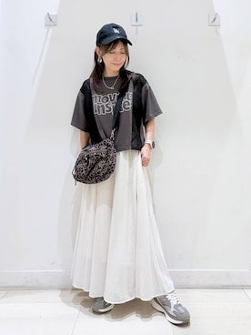 「GLOBAL WORK（グローバルワーク）のアイテム」を使った、kimi5amuroaさん（レディース・154cm）の夏コーディネート