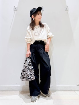 「GLOBAL WORK（グローバルワーク）のステンレスコインネックレス/1056186（ネックレス、シルバー系）」を使った、kimi5amuroaさん（レディース）の秋コーディネート
