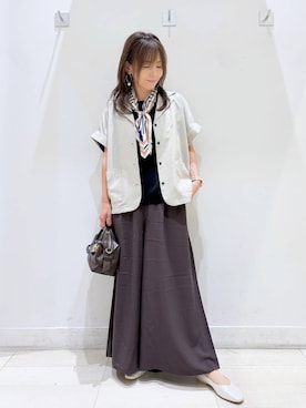 「アイテム（ボストンバッグ）」を使った、kimi5amuroaさん（レディース・154cm・50代）の夏コーディネート