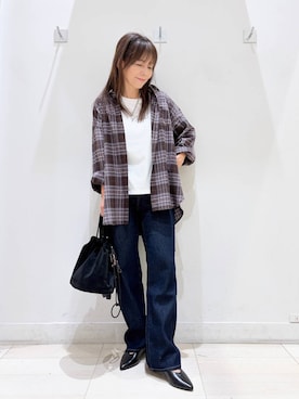 「GLOBAL WORK（グローバルワーク）のアイテム（トップス）」を使った、kimi5amuroaさん（レディース・154cm）の秋コーディネート