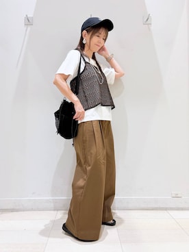 「GLOBAL WORK（グローバルワーク）のアイテム（バッグ）」を使った、kimi5amuroaさん（レディース・154cm）の夏コーディネート