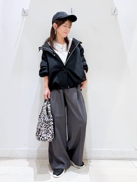 「GLOBAL WORK（グローバルワーク）のアイテム（キャップ）」を使った、kimi5amuroaさん（レディース・154cm）の秋コーディネート