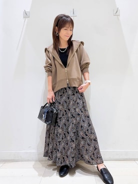 「アイテム（ボストンバッグ）」を使った、kimi5amuroaさん（レディース・154cm・50代）の秋コーディネート