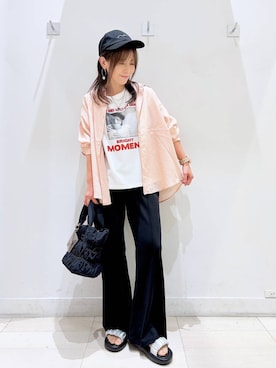 「GLOBAL WORK（グローバルワーク）のアイテム」を使った、kimi5amuroaさん（レディース・154cm）の夏コーディネート