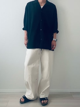 「LIDNM（リドム）のアイテム」を使った、MiYaさん（メンズ・170cm）の夏コーディネート