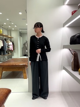 「URBAN RESEARCH（アーバンリサーチ）のアイテム（メガネ）」を使った、noeさん（レディース・151cm）の秋コーディネート