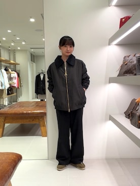 「URBAN RESEARCH（アーバンリサーチ）の『別注』Barbour / URBAN RESEARCH　SHORT JACKET（その他アウター、ブラウン系）」を使った、noeさん（レディース・151cm）の秋コーディネート