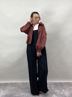 「ZELDA（ゼルダ）の【ZELDA】カットレースカーディガン（Tシャツ/カットソー、ホワイト系）」を使った、ZELDA/ゼルダ snapさん（レディース・160cm）の春コーディネート