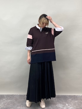 「BEVERLY HILLS POLO CLUB（ビバリーヒルズポロクラブ）のアイテム（シャツ/ブラウス）」を使った、ZELDA/ゼルダ snapさん（レディース・160cm）の春コーディネート