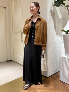 「アイテム（バレエシューズ、ベージュ系）」を使った、fuyukaさん（レディース・158cm）の夏コーディネート
