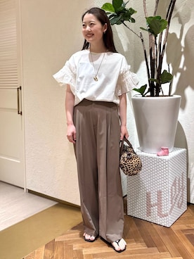 「Drifter（ドリフター）のアイテム（バッグ）」を使った、fuyukaさん（レディース・158cm）の夏コーディネート