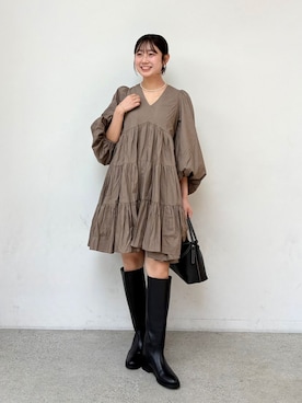 「REMME（レメ）のアイテム」を使った、miyuさん（レディース・159cm）の夏コーディネート