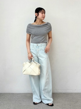 「CLOSED（クローズド）のCLOSED/クローズド Tori-X（デニムパンツ、ブルー系）」を使った、miyuさん（レディース・159cm）の春コーディネート