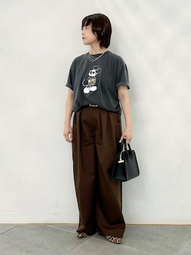 「Lilas（リラ）のアイテム」を使った、sakuさん（レディース・160cm）の夏コーディネート