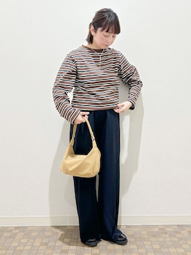 「Lilas（リラ）の《追加》シンプルリングWG K10（リング、シルバー系）」を使った、sakuさん（レディース・160cm）の春コーディネート