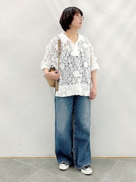 「Lilas（リラ）のアイテム」を使った、sakuさん（レディース・160cm）の春コーディネート