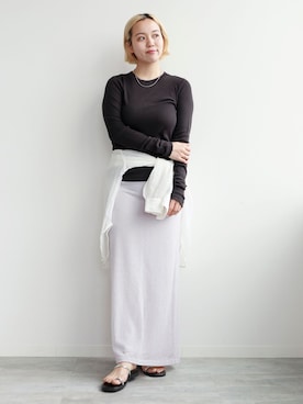 「EMILY WEEK（エミリーウィーク）のアイテム」を使った、urara.さん（レディース・162cm）の夏コーディネート