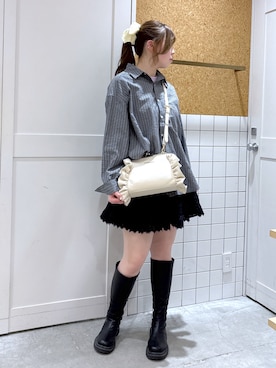 「MILKFED.（ミルクフェド）のアイテム」を使った、hinataさん（レディース・164cm）の春コーディネート