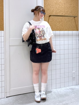 「MILKFED.（ミルクフェド）のアイテム（バッグ）」を使った、hinataさん（レディース・164cm）の春コーディネート
