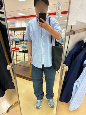 「アイテム（スニーカー、グレー系）」を使った、あれあれあさん（メンズ・169cm）の夏コーディネート