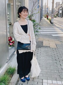 【美品】トゥデイフル コットン100% ウォッシュドVネックニット ブラック TODAYFUL（トゥデイフル）の「ウォッシュドVネックニット